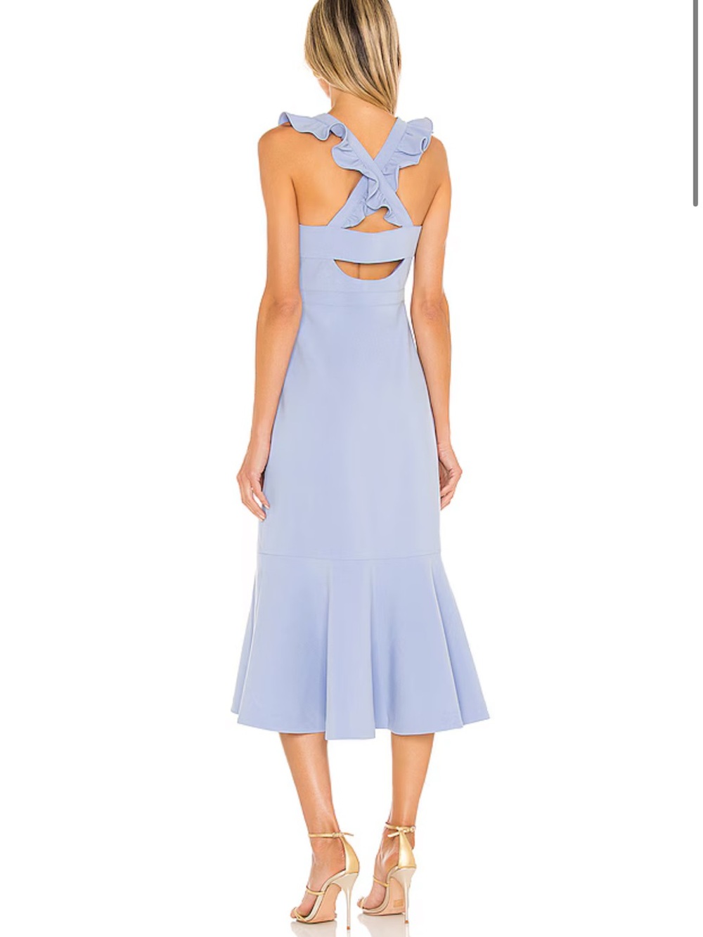 Likely Ruffle Shoulder Hara Dress in Lavender Luster Size 2 - Picture 2 of 10